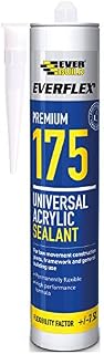 Everbuild Premium 175 Premium | High Quality Universal Acrylic Sealant, Suitable for Internal and External Sealing - 300ml - White