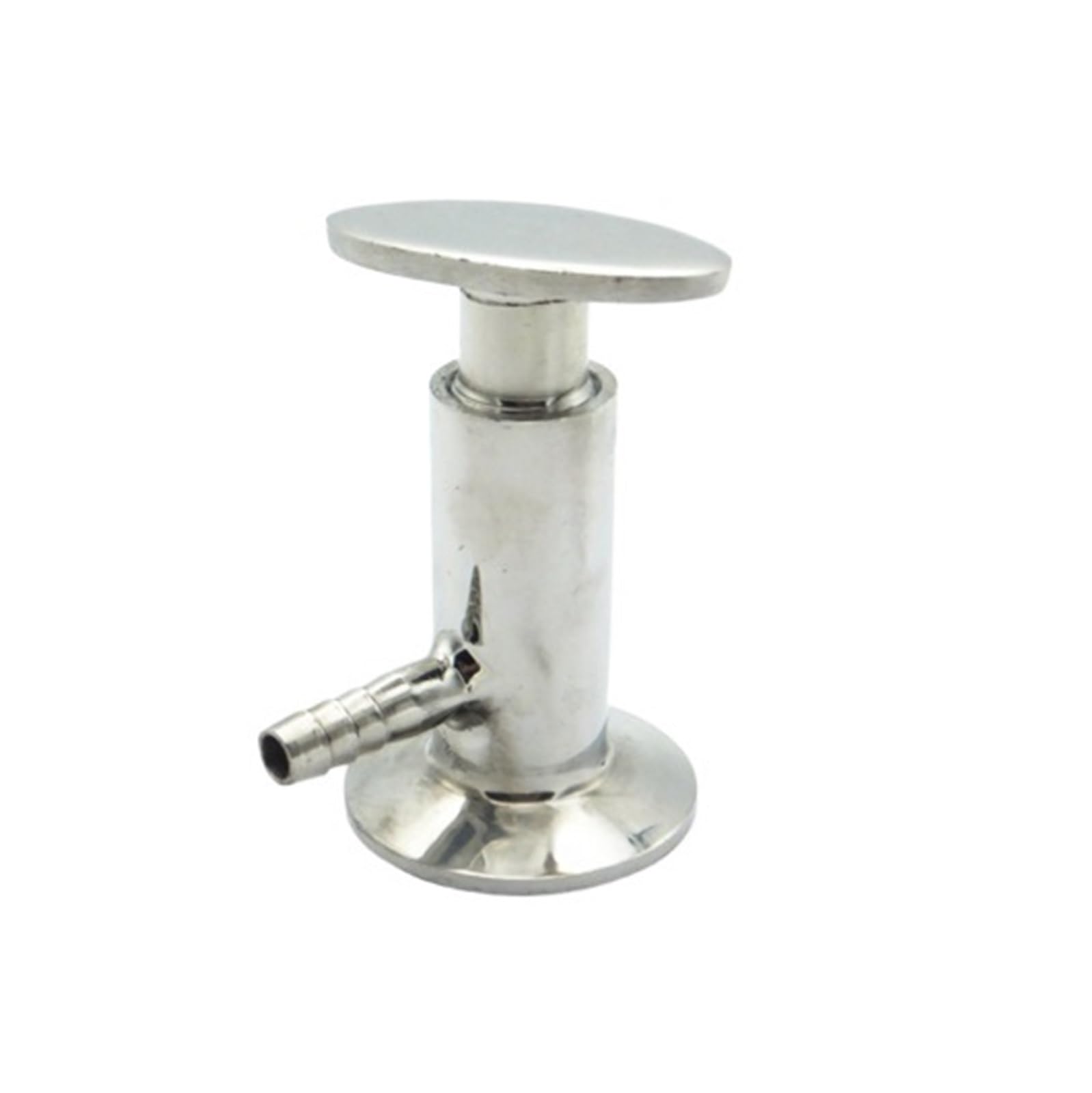 AWWVRLMM SUS304 Stainless Steel 1.5" Tri Clamp Sampling 10mm hose Barb Ferrule O/D 50.5mm
