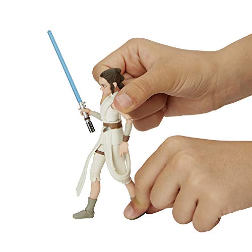 Star Wars Galaxy Of Adventures The Rise Of Skywalker Rey 5"-Scale Action Figure Toy With Fun Lightsaber Action Move #TOP7