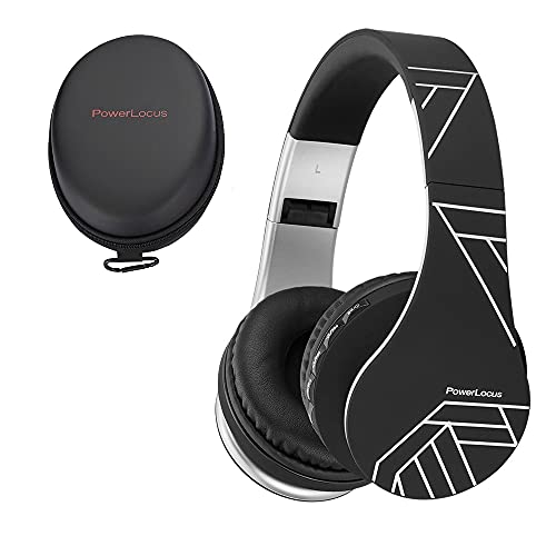 PowerLocus Casque Bluetooth sans Fil, Pliable Casque Audio Stéréo, Oreillette Bluetooth avec Micro Intégré/Micro SD/FM Radio pour...