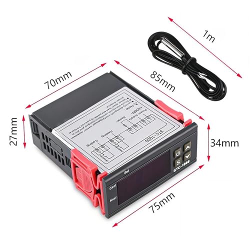 Régulateur de température STC-1000 12V avec double relais automatique - 3