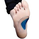 Silicone Arch Support Insoles Flat Feet Correction Set of 2 Pairs Gel Orthopedic Orthotic Insoles Cushion Relieves Pain and Reduces Pressure