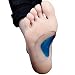 Silicone Arch Support Insoles Flat Feet Correction Set of 2 Pairs Gel Orthopedic Orthotic Insoles Cushion Relieves Pain and Reduces Pressure