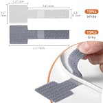 Cable Management Under Desk Straps, Trilancer Self Adhesive Hook and Loop Adjustable Cord Organizer, Cable Clips for Walls, Kitchen Appliances, TVs & Computers, White & Grey (30 pcs)