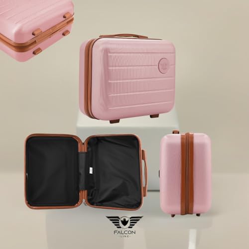 Kit Falcon Line Mala De Viagem ABS com Frasqueira Bordo Mão Pequena 10kg Abs Cadeado Com Frasqueira