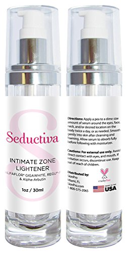 Seductiva Intimate Zone Lightener - Brighten Sensitive Private Parts By Up To 5 Shades, Effective Medical Grade Hyperpigmentation Treatment (1 Oz)