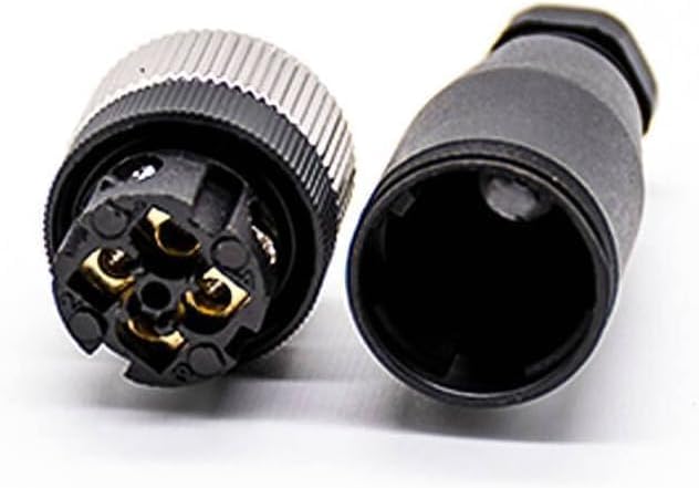 Miniatura 2 de Enchufe M12 4 Pin A-Coding plástico Shell hembra Plug Tornillo-Junta para cable
