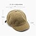Summer Short Brim Vintage Baseball Cap Adjustable Unstructured Washed Distressed Cotton Blank Dad Hat for Men & Women (as1, Alpha, one_Size, Khaki)