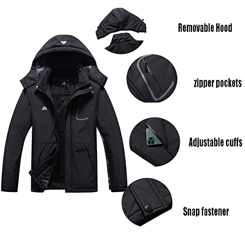 Moerdeng Women's Mountain Waterproof Ski Jacket Windproof Rain Windbreaker Winter Warm Hooded Snow Coat #TOP5