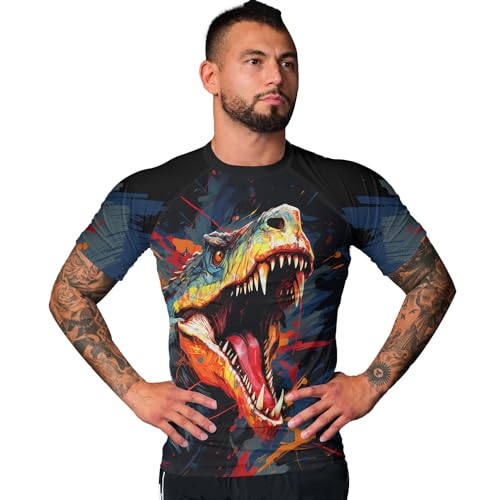 Desantiago Rash Guard Super Lightweight Fabric Compression Shirts Short Sleeve, BJJ Rash Guards for Men3