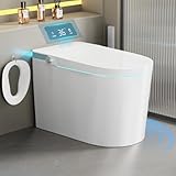 Smart Toilet with Bidet Built-in: Bidet Toilet with Child Seat & Tank, 4 Washing Modes Toilet Bidet Heated Seat, One Piece Toilet with Dryer Remote Foam Shield Foot Sensor, Auto Lid&Seat, ADA Comfort