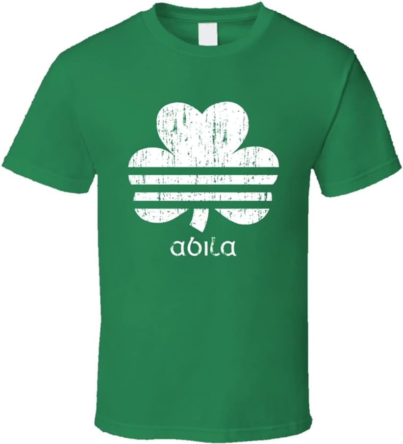 Abila Irish Shamrock Parody St Patrick's Day Family Reunion Distressed T Shirt
