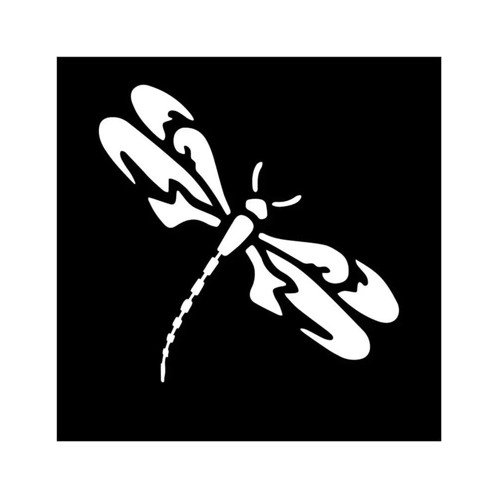 Dragonfly Animal Insect Car Sticker Waterproof Vinyl Decal for Auto Window Body Decor Accessories(White)