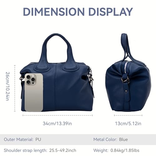 Large Handbags for Women Big Top Handle Roomy Casual Designer Ladies Purse PU Tote Shoulder Bag with Strap4