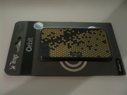 iFrogz Orbit Prism   Carcasa para Apple iPhone 4/4s, color negro y amarillo
