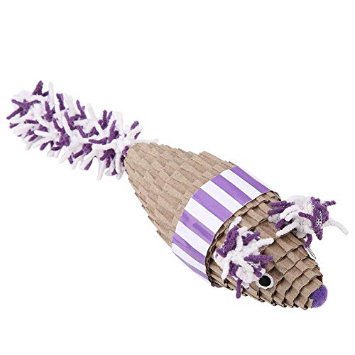 Safe Cat Scratcher, Cute Mouse Roxo Cat scratch Mouse, Non-Toxic Cat Mouse for Cat Scratcher(purple)