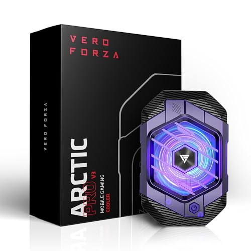 Image of Vero Forza Arctic Pro V3 Mobile Cooler for Gaming, Phone Cooler, for Bgmi, Pubg, Cod, Freefire & Fortnite(iPhone /Android)