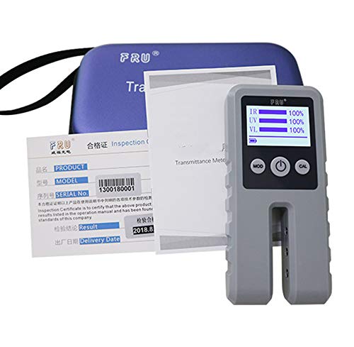 Digital Light Transmittance Meter with 3-channel Model Portable Window Tint Meter Tester Visible Light UV IR Handheld Light Transmission Meter - Thumbnail 7