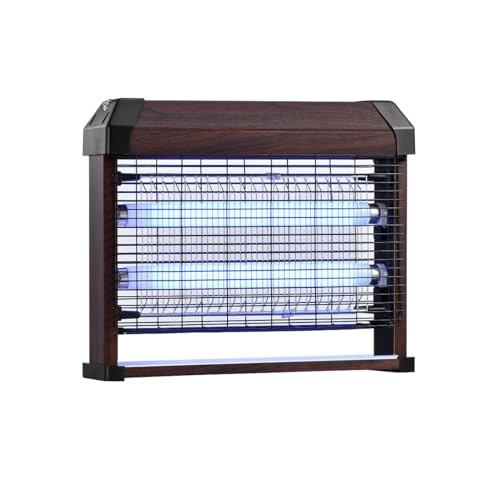 Mata Mosquitos Electrico - 20W UV Lampara Antimosquitos Silenciosa y Eficaz para Moscas y Mosquitos, con Cobertura de hasta 80 m², Ideal para el Hogar y Espacios Comerciales