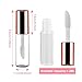 AMORIX 50PCS Mini Lip Gloss Tubes with Wand 1.2ml Empty Lip Gloss Containers Refillable Travel Lip Balm Bottles for Samples with 5ml Syringes DIY Lip Gloss Base + Tag Labels (Rose Gold)