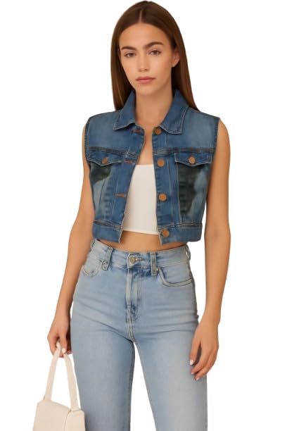 tnq Women's Polo Neck Denim Jacket || Women Crop Jacket || Full & Half Sleeve Denim Jacket For Women And Girls-picture-22