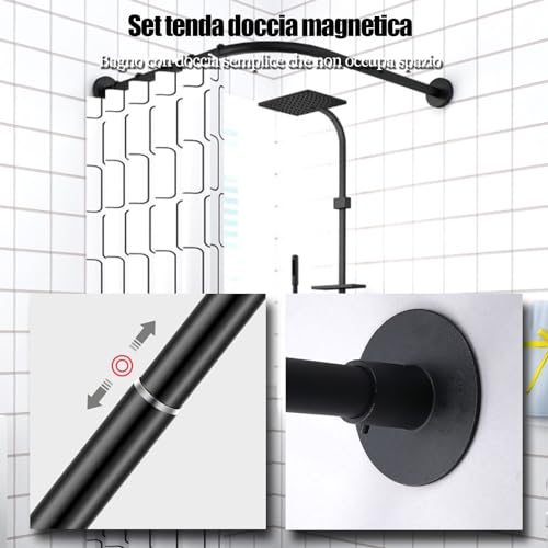 Barre de douche extensible pour baignoire d'angle afin d'optimiser le confort de votre bain