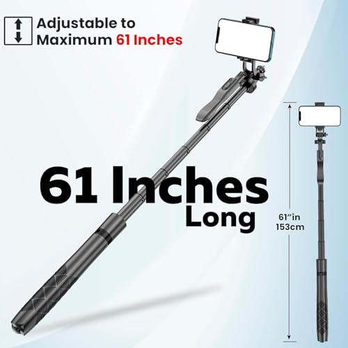 Image of SooPii All-in-One Bluetooth Selfie Stick Tripod with Wireless Remote, 360 Rotation, Extendable & Foldable Stand for Mobile Phones,GoPro & Action camera, Ideal for Vlogging, Travel, and Live Streaming