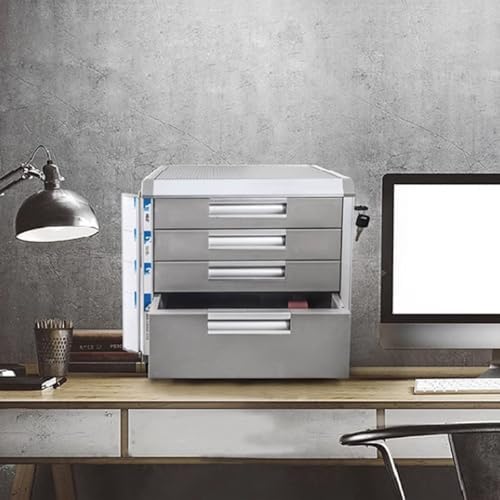 Lockable Metal File Cabinet - Secure Document Storage for Office & Home, Modern Design, Anti-Theft Solution, Space-Saving Organizer for Workspaces.