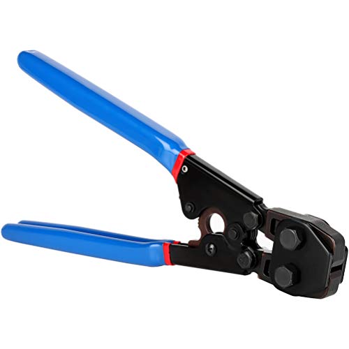 GYZJ PEX Cinch Crimp Quick Cinch Tool Set for Stainless Steel Clamp from 3/8 to 1 inch with PEX Cutter,20pcs 1/2 inch and 10pcs 3/4inch Stainless Steel Clamps Included