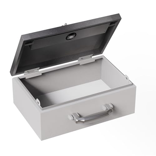 WeHere Safe Lock Box with Key, Small Lock Boxes for Personal Item...