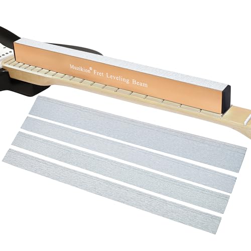 Guitar Fret Leveling Beam with Sandpaper Sets