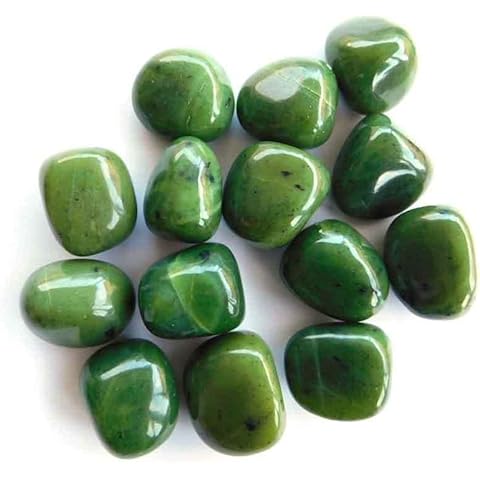 Pachamama Essentials Green Jade Tumbled - Healing Stone - Crystal Healing 20-25mm (1) Cover