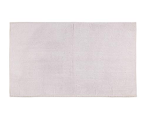 Gözze Mikrofaser Badteppich, 70 x 120 cm, Chenille, Silber, 1037-6012-070120 – Ansicht 1