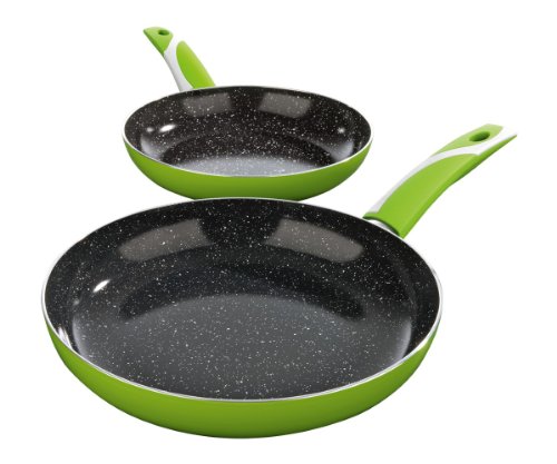 Poêles en céramique Harry Blackstone vert citron lot de 2 poêles de cuisine 05548 - 2