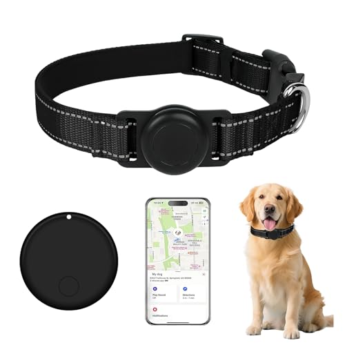 GPS Tracker for Dogs (1 Pack), Mini GPS Cat Tracker, Smart Pet Activity Tracker (iOS Only), No Monthly Fee, Compatible with Apple Find My, Anti-Lost, Finder Tag for Vehicles/Pets/Kids/Items