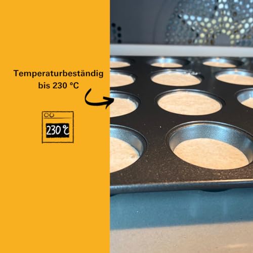 Birkmann, Easy Baking, Mini-Muffinform 24-fach, Backform für Mini-Kuchen oder Cupcakes, mit Antihaftbeschichtung und Rezeptcode, 881112 – Ansicht 4