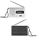 Portable Shortwave Radios, BC-R21 Universal Portable AM/FM Mini Radio Stereo Speakers Receiver Music Player, with Built-in Speaker and Telescopic Antenna