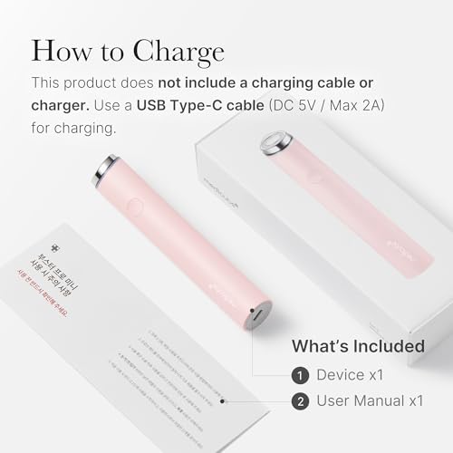 medicube mini booster pro pink  affordable at-home facial skin care tool for beginners - portable glow booster for glass skin boosting absorption korean skin care for teens