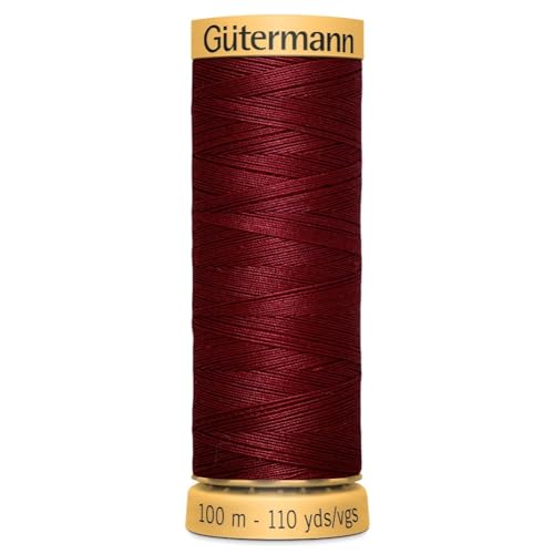 Hilo de algodón natural Gütermann 100 m Auburn miniatura 1