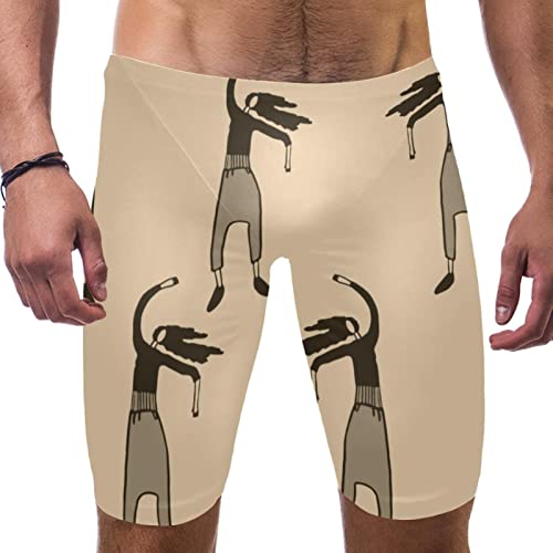 Traje de baño de pierna cuadrada para hombre con costuras reforzadas y ajuste ergonómico premium