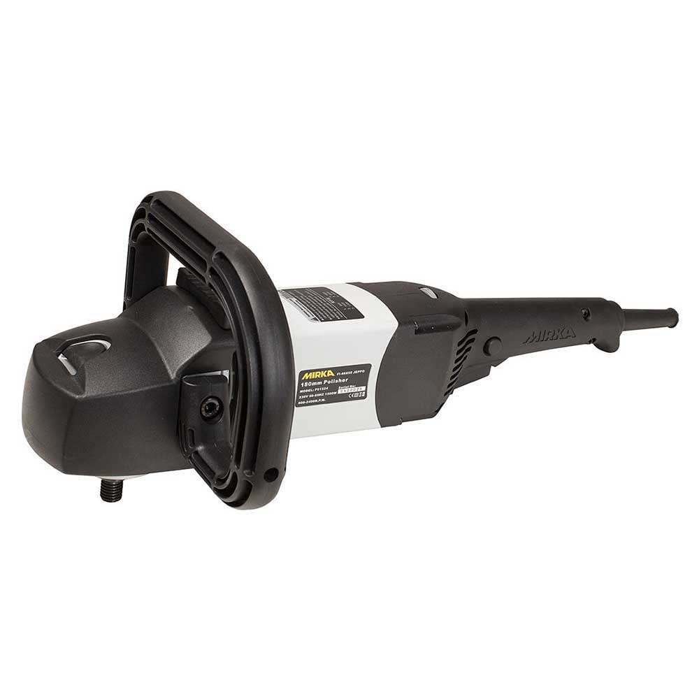 Mirka PS 1524 / Polerka elektryczna w walizce / Ø 77mm, Ø 125mm,Ø 135mm, Ø 150mm, Ø 165mm, Ø 180mm / 800 - 2.400 obr/min / 5m kabel elektryczny / gwint M14 / w komplecie z uchwytem / 8991400111