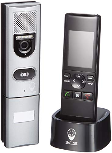 SCS Sentinel - PVS0003 - Interphone Vidéo sans Fil - Portée 200 m - Commande Ouverture Portail et Serrure Électrique - Moniteur avec Écran 2,4' et Platine de Rue - Visiophone 200