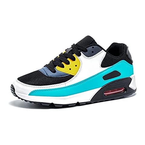 Mens Womens Trainers Sport Running Shoes Casual Sneakers Low Top Tennis Fitness Breathable Footwear Green 39 EU (5.5 UK) Cover