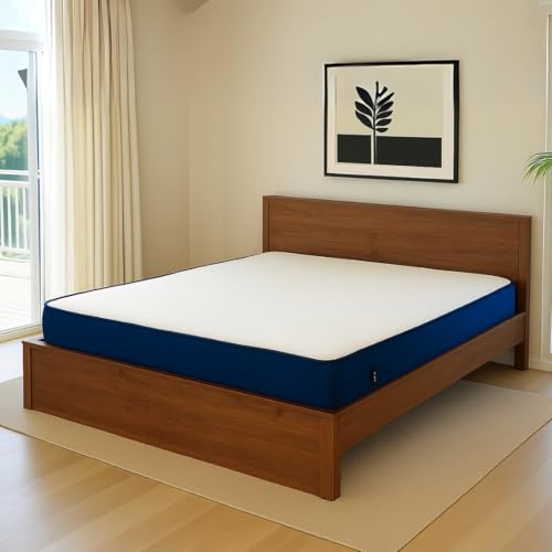 Image of Royaloak Italian Ortho Memory Foam Mattress Queen Size | 8 Inch Thick with Breathable Knitted Fabric & Pressure Relieving Foam | Superior Body Support | Anti Skid Queen Size Mattress | 60X78 Inches