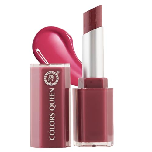 Image of Colors Queen Gloss Stick | Lightweight & Non-Sticky Lip Gloss | Smooth 8 Hrs Hydrating Formula | High Shine Lipstick for Women Enriched with Shea Butter, Vitamin E & Squalane (04 - Highbiscus, 3.6g)
