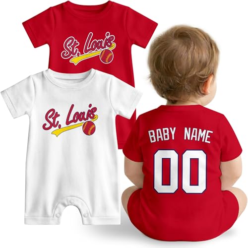KREDE St. Louis Baby Clothes Custom Baby Romper with Name