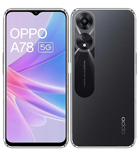 Image of Soft Silicone TPU Back Cover Compatible with Oppo A78 5G