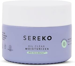 SEREKO Oil Clear Moisturizer | Lightweight Face Moisturizer for Oily & Acne-Prone Skin | Hydrating Daily Facial Cream with Anti-Acne Biome Technology | Non-Greasy Moisturizer