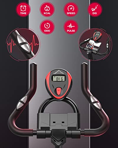 Sovnia Exercise Bike-Stationary Indoor Cycling Bike For Home 270 Lbs Weight Capacity, Comfortable Seat Cushion And Ipad Holder #TOP5