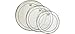 Remo PP-0910-PS Pinstripe Clear Tom Drumhead Pack - 12", 13" & 16"